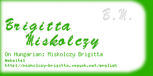 brigitta miskolczy business card